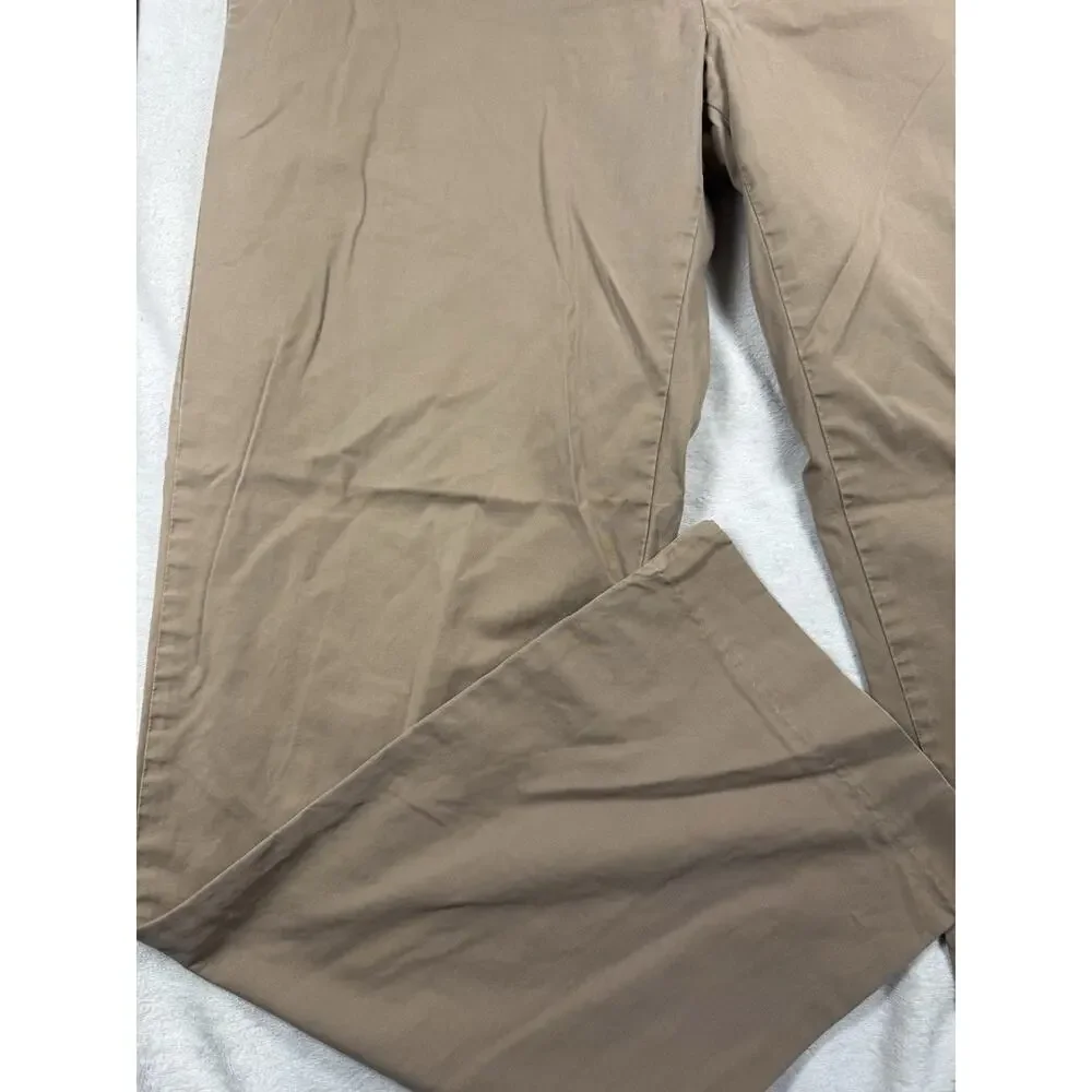 Banana Republic Mens Chino Pants 33x32 Straight Fit Brown Dress Khaki